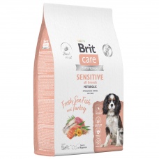  Brit Care Sensitive Сухой корм для собак с морской рыбой и индейкой 1,5 кг