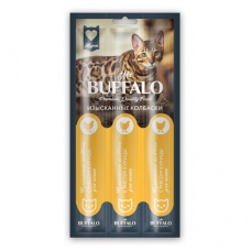 Лакомство для кошек Mr.Buffalo колбаски, мясо курицы