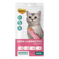 Мнямс крем-лакомство для кошек, тунец кацуо 4 шт