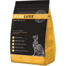 PureLuxe Элитное Питание Сухой корм для котов и кошек, лосось и горошек