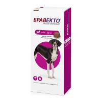 Бравекто жев. таблетка для собак более 40 кг (40-56), 1400 мг (1 таб/уп) 