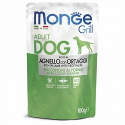 Monge EC Новогодний набор Grill для собак ягненок с овощам 3+1