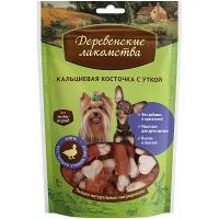 Деревенские лакомства. для мини-пород Кальциевая косточка с уткой, 55г