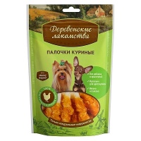 Деревенские лакомства. Палочки куриные для мини-пород 55 гр.