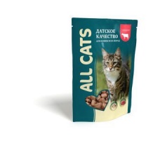 ALL CATS ПАУЧ д/кошек Говядина в соусе 85г 