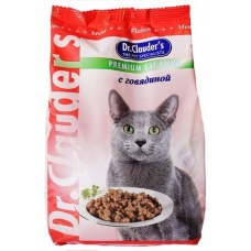 Dr. Cluader's cухой корм с ГОВЯДИНОЙ для кошек, 15 кг