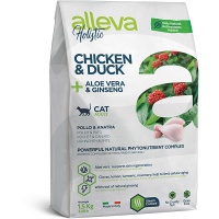 Сухой корм для кошек Alleva Holistic Chicken & Duck + Aloe vera & Ginseng