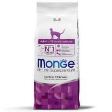 Monge Cat корм для взрослых кошек 1,5 кг + В ПОДАРОК беззерновой корм из лосося для взрослых кошек 1,5 кг
