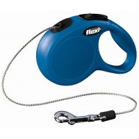 FLEXI New Classic XS Cord 3 m Поводок-рулетка, трос, синий, до 8 кг
