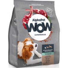 AlphaPet WOW сухой корм для взрослых собак мелких пород, чувствительное пищеварение