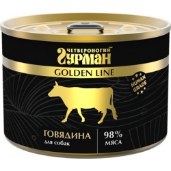 Четвероногий Гурман Golden консервы для собак Говядина