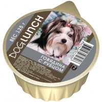 Dog Lunch консервы для собак крем-суфле Говядина с рубцом