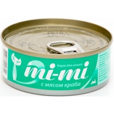 MI-MI консервы для кошек и котят с мясом краба