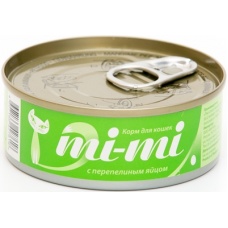 MI-MI консервы для кошек и котят с перепелиным яйцом