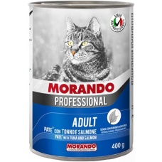 Morando Professional консервы для кошек паштет с Тунцом и лососем