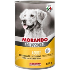 Morando Professional консервы для собак с кусочками Курица и Индейка
