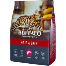 Mr.Buffalo HAIR&SKIN сухой корм для кошек Лосось