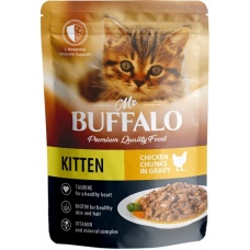 Mr.Buffalo KITTEN пауч.для котят нежный Цыпленок в соусе