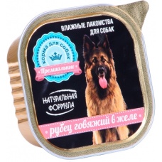 Натуральная формула консервы для собак Говяжий рубец в желе