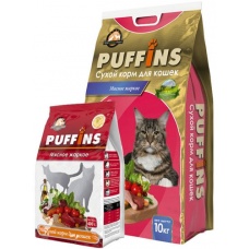 Puffins сухой корм для кошек Мясное жаркое