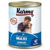 KARMY MAXI Junior влажный корм для щенков крупных пород с индейкой, 340 г